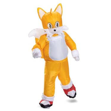 Imagem de Disguise Sonic Tails Inlatable Kids Costume, Official Sonic Move 3 Inflating Costume with Fan, One Size Child