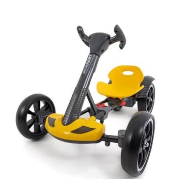 Imagem de Mini Carro Elétrico Infantil Conect Kart, Controle Remoto, Luzes LED, Som, Bateria Recarregável, Regulagem de Comprimento