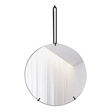 Imagem de Espelho redondo de parede espelho de barbear circular 15,7-27,5 polegadas espelho de vestir sem moldura espelho de maquiagem HD espelho de maquiagem espelho cosmético para decoração de parede