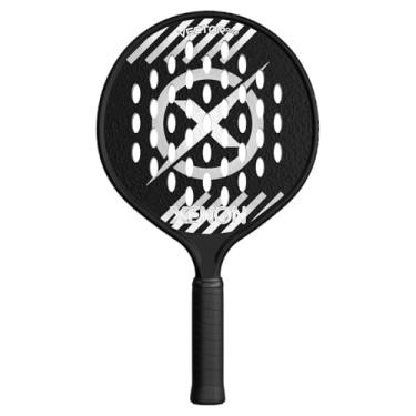 Imagem de Raquete de tênis Vector Pro Spin Max versão 2 da Xenon Paddle, cabeça grande, ponto de equilíbrio uniforme, núcleo de espuma de firmeza média, potência e controle, aderência de 10,8 cm, preta