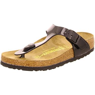 Imagem de Birkenstock Sandálias femininas Gizeh Birkibuc, Preto, 40
