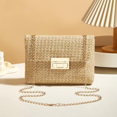 Imagem de Bolsas de mão de palha para mulheres, bolsas noturnas, vime, vime, vime, vime, envelope, carteira, bolsa de ombro