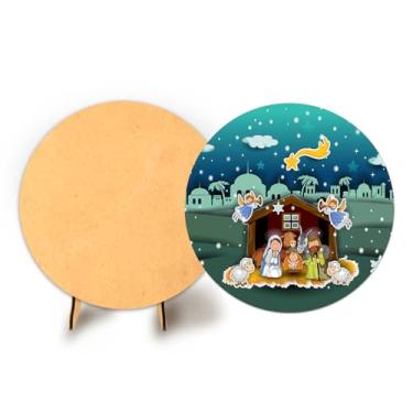 Imagem de Painel Sublimado 50cm C Elastico Natal + Suporte MDF (NAT103)