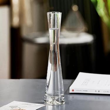 Imagem de Vaso de flores de vidro transparente, pequeno vaso hidropônico, terrário, mesa de quarto, decoração de casa, decoração de casamento