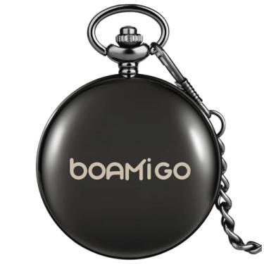 Imagem de Relógio De Bolso Masculino Vintage Original Quartz Antigo (Preto)