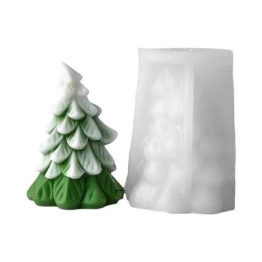 Imagem de Molde De Silicone Para Árvore De Natal Feita À Mão Para Velas Aromátic
