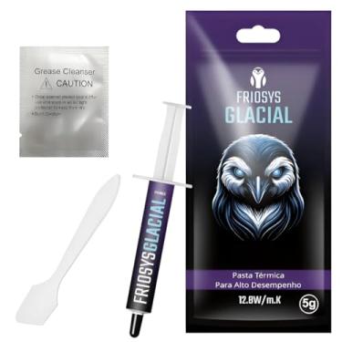 Imagem de Pasta Termica 12.8 W/mk 5g Glacial Processador PC Gamer Notebook PS4 PS5 Xbox Placa Video Dissipador Calor Cinza Prata Friosys