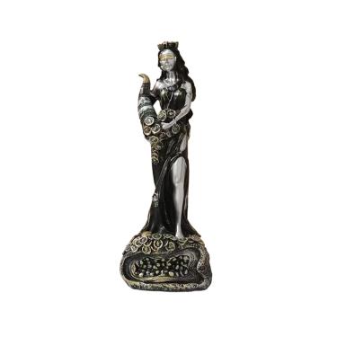 Imagem de Estátua da Deusa Grega da Riqueza em resina 24,5 cm com cornucópia