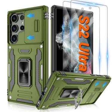 Imagem de Capa ATUMP para Samsung Galaxy S22 Ultra 6,8" verde à prova de choque