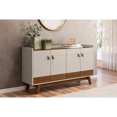 Imagem de Buffet De Sala Jantar Abruzzo C- 4 Portas Freijó-off White - Linea Brasil