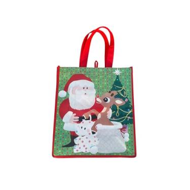 Imagem de Legacy Licensing Partners Rudolph – Sacola grande reutilizável para colecionar a rena do nariz vermelho