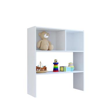 Imagem de Estante Infantil Organizadora com Nichos e 01 Prateleira Branco L06 - 