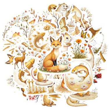 Imagem de 50 peças, animais, natureza, floresta, papelaria, adesivos, borboleta, para mala, geladeira, telefone, bagagem, laptop, guitarra, carro, adesivos, brinquedos, faça você mesmo, telefone, laptop