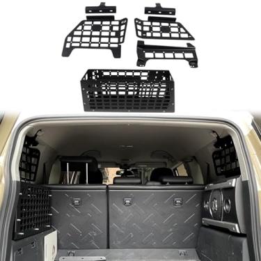 Imagem de Para Toyota FJ Cruiser 2007-2022 sistema de painel de armazenamento modular de janela lateral traseira do carro, organizadores de porta-malas de carro, suporte de bagagem, kit de prateleira, caixa de
