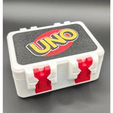 Imagem de Caixa porta cartas uno impressão 3d pla premium não acompanha jogo de 