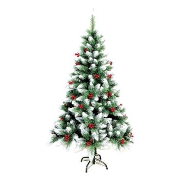 Imagem de Árvore De Natal Alemã Pinheiro Nevada 2,10m 995 Galhos