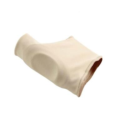 Imagem de Luzhengyang Órteses ou mangas femininas de joanete de gel - corretor de dedo de hálux valgo - alívio da dor e joanete ¨C tecido respirável e almofada de silicone macio - para uso diário - cor bege