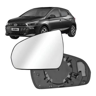 Imagem de Subconjunto Lente e Base Retrovisor Hb20 2023 2024 2025 2026 Convexo -