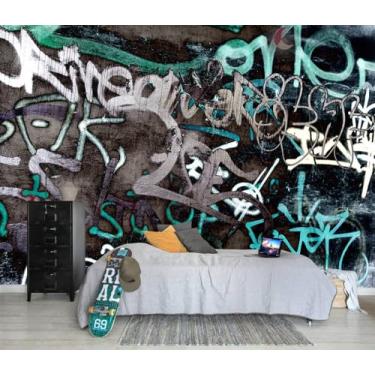 Imagem de AFZEVEB Papel de parede vintage floresta descascar e colar bege selva tropical mural mural autoadesivo para berçário