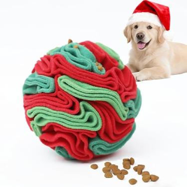 Imagem de Ablechien Bola de Snuffle para cães – brinquedos interativos para mantê-los ocupados, brinquedo de quebra-cabeça de cachorro com tecido macio para cães pequenos, médios companheirismo diário, presente