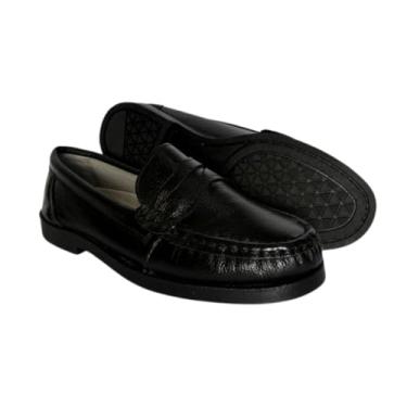Imagem de Mocassim Masculino Couro Legítimo Preto Cano Baixo Design Clássico Slip On Uso Diário Trabalho (Preto, BR, Adulto, Numérico, 43)