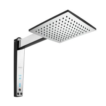 Imagem de Chuveiro Acqua Century Digital Preto Cromado 220V Lorenzetti