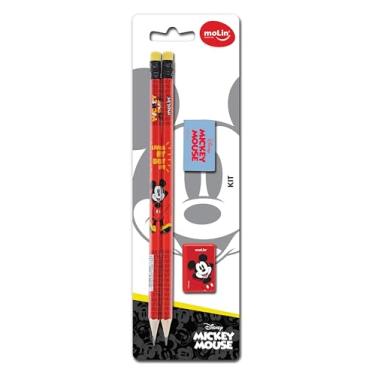 Imagem de Kit Pencil Mickey - Bt. c/ 4 Itens (02 Lápis, 01 Apontador e 01 Borracha)
