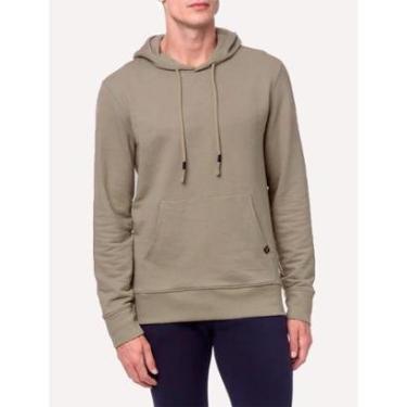 Imagem de Moletom Calvin Klein Jeans Masculino Hoodie Cargo Caqui Médio-Masculino