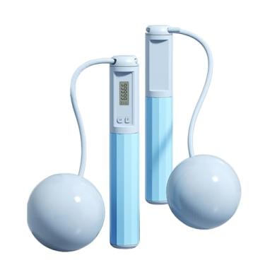 Imagem de Corda de pular sem fio para mulheres | Equipamento de fitness sem fio - Corda de pular ao ar livre com balcão - para mulheres, homens, crianças, adultos, treino, casa, exercício, fitness