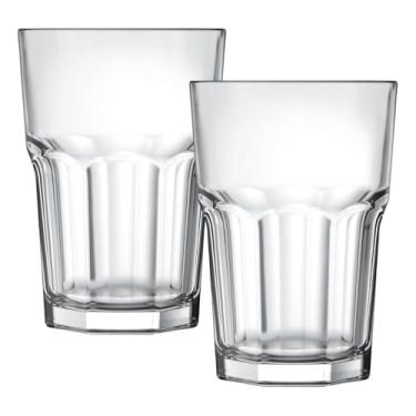 Imagem de Kit 2 Copos de Vidro 350 mL – Vidro Resistente para Bebidas Quentes ou Geladas – Multiuso