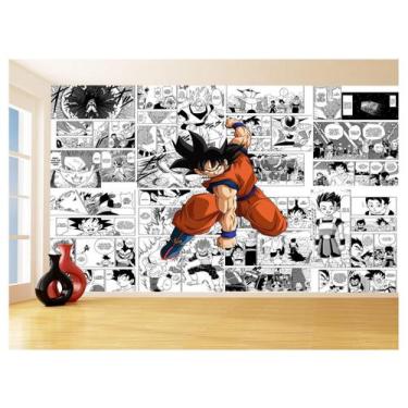 Imagem de Papel De Parede Dragon Ball Goku Página Manga 3,5M Dbz627 - Você Decor