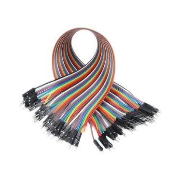 Imagem de Fios Jumper Dupont De 10cm, 20cm, 30cm, 40cm Macho Para Macho, Fêmea P