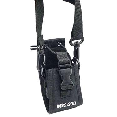 Imagem de DAGIJIRD MSC-20D Bolsa de cinto de nylon portátil Walkie Talkie com alça de ombro ajustável suporte de rádio bidirecional coldre para Baofeng para Motorola para rádio Kenwood