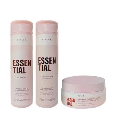 Imagem de Braé Essential Shampoo 250ml + Condicionador 250ml + Máscara 200gr