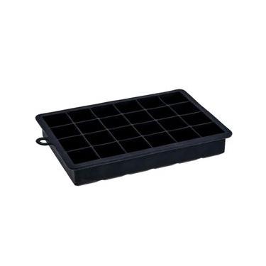 Imagem de Forma De Gelo De Silicone Preto 24 Cubos 20X13cm - Weck