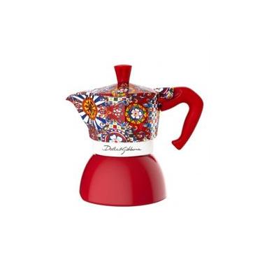 Imagem de CAFETEIRA BIALETTI MOKA EXPRESS DOLCE & GABBANA DE INDUÇÃO 4 XÍCARAS VERMELHO 10010508 Vermelho