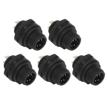 Imagem de YWBL-WH Conector Impermeável Industrial de 4 Pinos IP67, Cabo de Fio de Aviação, Tomada Rápida Com Trava de Pressão para Sistemas Solares, Câmeras de Segurança Com Iluminação LED Externa