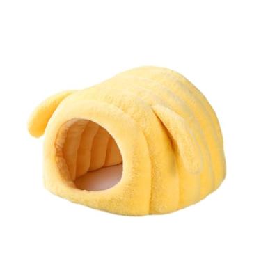 Imagem de WeiLaiKeQi Cama/Casinha/Esconda para Hamster, Casa para, Confortável e Adorável para o Inverno, Quente para Pequenos Animais, Ideal para, Amarelo