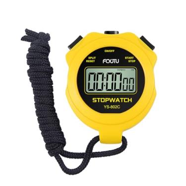 Imagem de FCXJTU Cronômetro básico digital simples, sem sinos, sem relógio, sem alarme, operação básica simples, silencioso, liga/desliga, cronômetro puro para natação, corrida, treinamento, crianças,