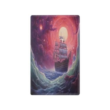 Imagem de Wassud A Ship in The Ocean Light Switch Cover Plate, capa de tomada de interruptor único, placa de parede, decoração de casa, sala de estar, quarto, decoração