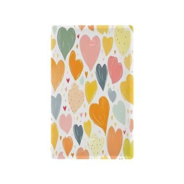 Imagem de Wassud Placa de cobertura de interruptor de luz de corações coloridos, 1 capa de tomada em branco placa de parede decorativa decoração de casa sala de estar quarto