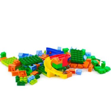Imagem de Blocos de Montar 128 Peças Pista Labirinto - Tudo em Caixa - ARK