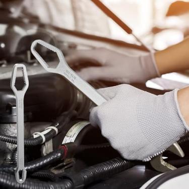 Imagem de Ferramenta hexagonal universal de aço inoxidável para adultos, técnicos, engenheiros, parceiros, oficina, garagem, 1 peça (prateada)