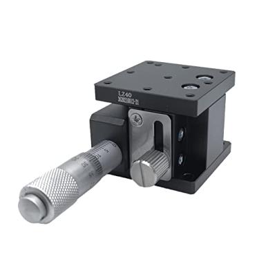 Imagem de Plataforma de Deslocamento Óptico Eixo Z Plataforma de Ajuste Fino Altura Elevadores Deslizantes Ajustáveis ​​Mesa Deslizante de Palco LZ40 40x40mm