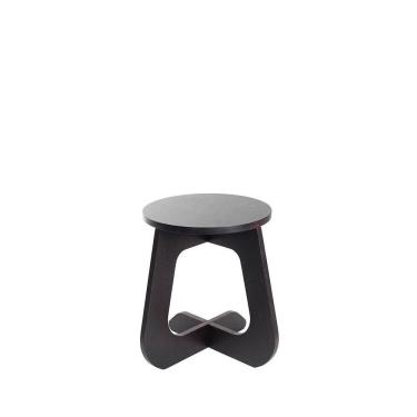 Imagem de Mesa Lateral Redonda Duo 52 cm - Preto