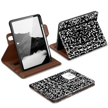 Imagem de DTTO Capa para iPad A16, iPad 11ª/10ª geração (2025/2022), capa fólio de couro premium com rotação de 360 graus com suporte para lápis, livro novo