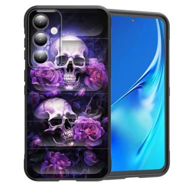 Imagem de CICPLKSE Capa para Galaxy S24, silicone premium com [forro de microfibra macio antiarranhões] Capa protetora para celular à prova de choque para Samsung Galaxy S24 6,2 polegadas 2024, rosa caveira