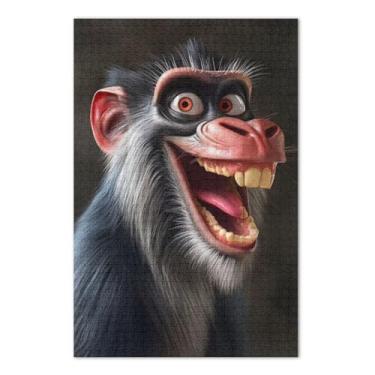 Imagem de Funny Monkey Adult Puzzles, Puzzles for Adults 1000 Pieces, Interlock Ideally, Home Decor for Men Women