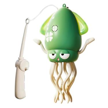 Imagem de Brinquedo de Polvo Rastejante Elétrico com Luz LED Som Dinâmico e Ação Girar Evitar Obstáculos Deslizar Brinquedos 8 Pernas Pesca Simulada