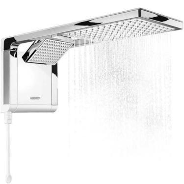 Imagem de Chuveiro Ducha Acqua Duo Ultra Eletrônica Lorenzetti 7800W Branco Cromado 220V